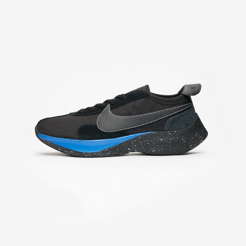 NEW Mens Size 9.5 Nike Moon Racer QS Black Suede Leather Sneakers BV7779-001